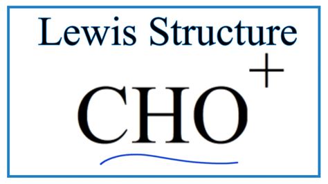 Lewis structure for cho